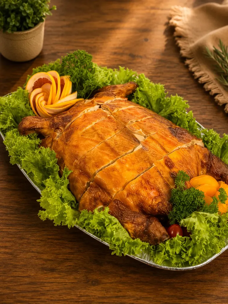 Platou Găină umplută